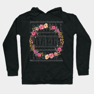 Amazing Grace Hymn with Floral Wreath Hoodie